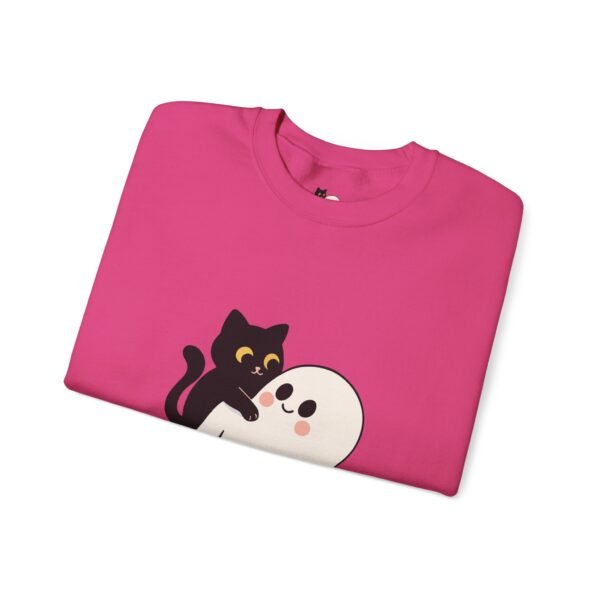 Halloween Cat and Ghost Sweatshirt | Cozy Unisex Crewneck | Perfect for Fall Fashion, Spooky Season, Cat Lovers, Ghost Enthusiasts, [...] - Image 39