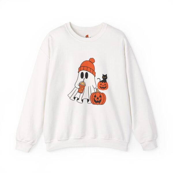 Halloween Ghost Crewneck Sweatshirt, Cozy Unisex Sweatshirt, Cute Ghost Design, Fall Fashion, Halloween Costume