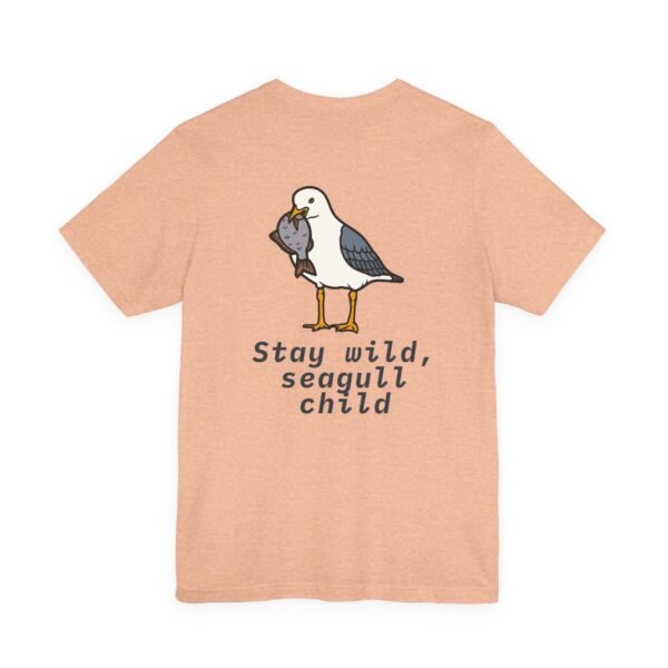 Stay Wild Seagull Child Unisex Tee, Fun Bird Shirt, Casual Wear, Gift for Animal Lovers, Summer Outfit, Nature T-Shirt - Image 8