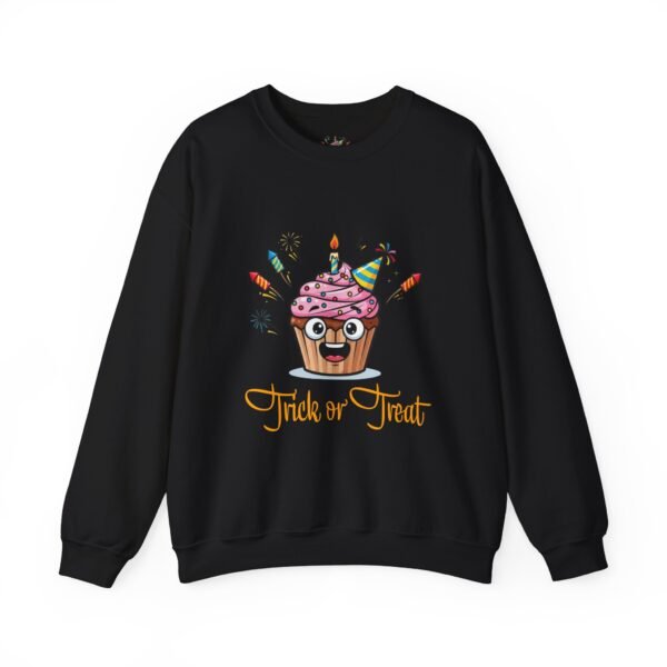 Cute Halloween Sweatshirt, Unisex Trick or Treat Crewneck, Fun Fall Apparel, Cozy Halloween Gift, Party Sweatshirt, October Fashion - Image 4