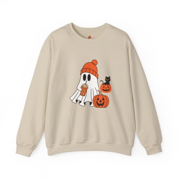 Halloween Ghost Crewneck Sweatshirt, Cozy Unisex Sweatshirt, Cute Ghost Design, Fall Fashion, Halloween Costume - Image 4