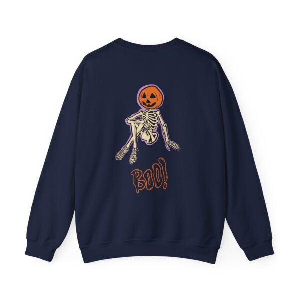 Spooky Skeleton Sweatshirt, Cozy Halloween Crewneck, Unisex Fall Apparel, Cute Pumpkin Design, Boo Statement Sweatshirt - Image 26