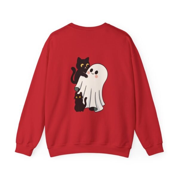 Halloween Cat and Ghost Sweatshirt | Cozy Unisex Crewneck | Perfect for Fall Fashion, Spooky Season, Cat Lovers, Ghost Enthusiasts, [...] - Image 41