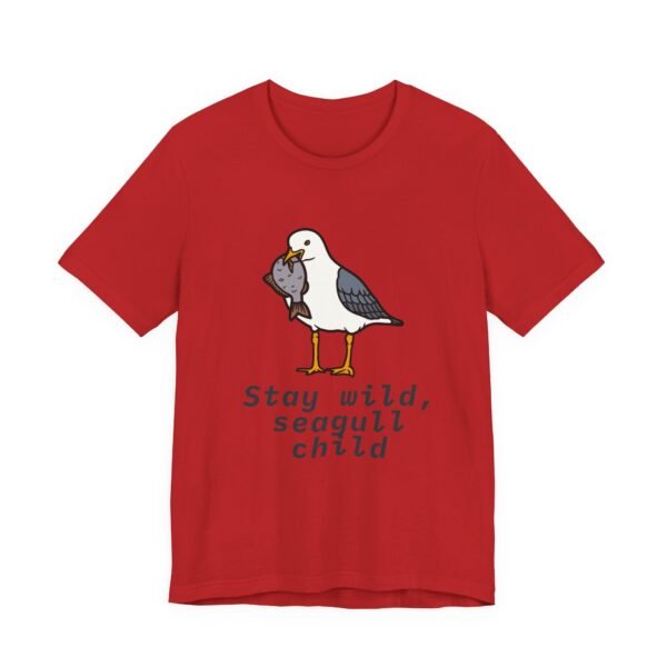 Stay Wild Seagull Child Unisex Tee, Fun Bird Shirt, Casual Wear, Gift for Animal Lovers, Summer Outfit, Nature T-Shirt - Image 19