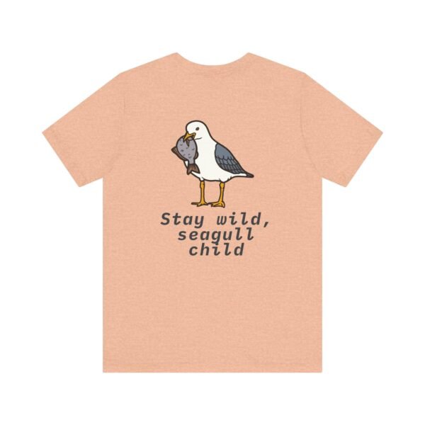 Stay Wild Seagull Child Unisex Tee, Fun Bird Shirt, Casual Wear, Gift for Animal Lovers, Summer Outfit, Nature T-Shirt - Image 6