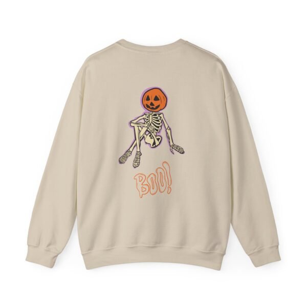 Spooky Skeleton Sweatshirt, Cozy Halloween Crewneck, Unisex Fall Apparel, Cute Pumpkin Design, Boo Statement Sweatshirt - Image 11