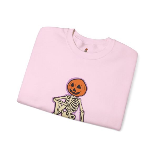 Spooky Skeleton Sweatshirt, Cozy Halloween Crewneck, Unisex Fall Apparel, Cute Pumpkin Design, Boo Statement Sweatshirt - Image 33