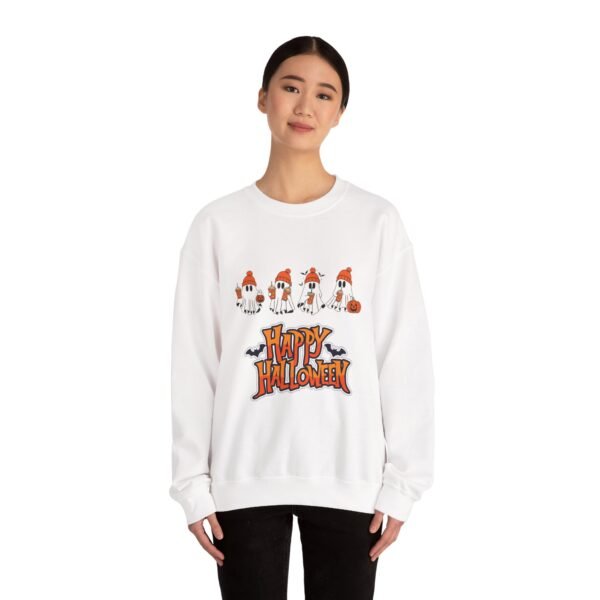 Halloween Ghost Crewneck – Cozy Unisex Fall Sweatshirt - Image 4