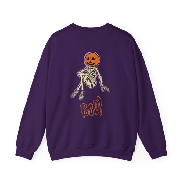 Spooky Skeleton Sweatshirt, Cozy Halloween Crewneck, Unisex Fall Apparel, Cute Pumpkin Design, Boo Statement Sweatshirt - Image 29
