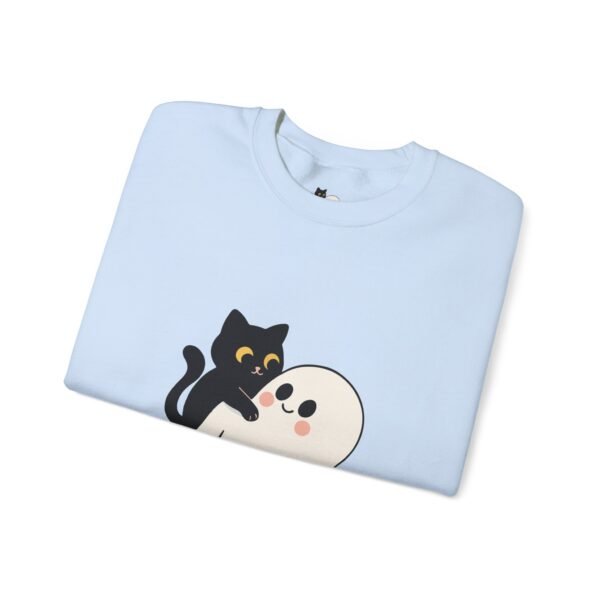 Halloween Cat and Ghost Sweatshirt | Cozy Unisex Crewneck | Perfect for Fall Fashion, Spooky Season, Cat Lovers, Ghost Enthusiasts, [...] - Image 30