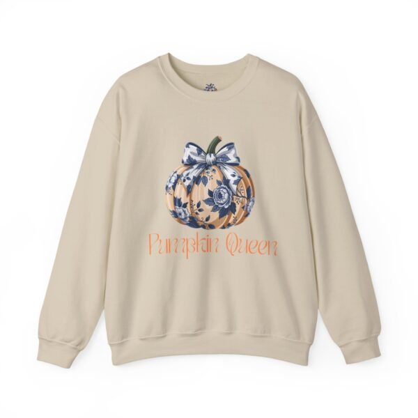 Fall Pumpkin Queen Crewneck Sweatshirt | Cozy Autumn Apparel | Halloween Gift | Seasonal Fashion | Unisex Sweatshirt - Image 10