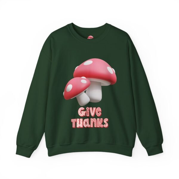 Cozy Mushroom Thankfulness Sweatshirt | Unisex Crewneck, Casual Fall Fashion, Thanksgiving Gift, Cozy Autumn Apparel, Trendy Lounge Wear - Image 16