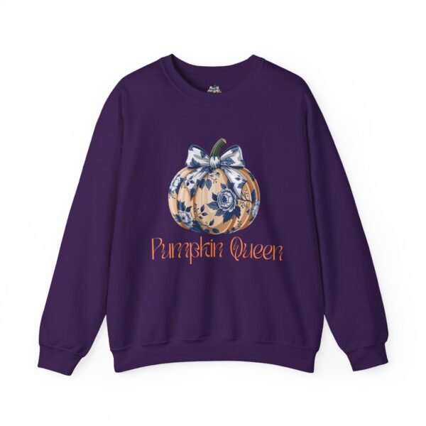 Fall Pumpkin Queen Crewneck Sweatshirt | Cozy Autumn Apparel | Halloween Gift | Seasonal Fashion | Unisex Sweatshirt - Image 31