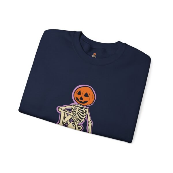 Spooky Skeleton Sweatshirt, Cozy Halloween Crewneck, Unisex Fall Apparel, Cute Pumpkin Design, Boo Statement Sweatshirt - Image 27