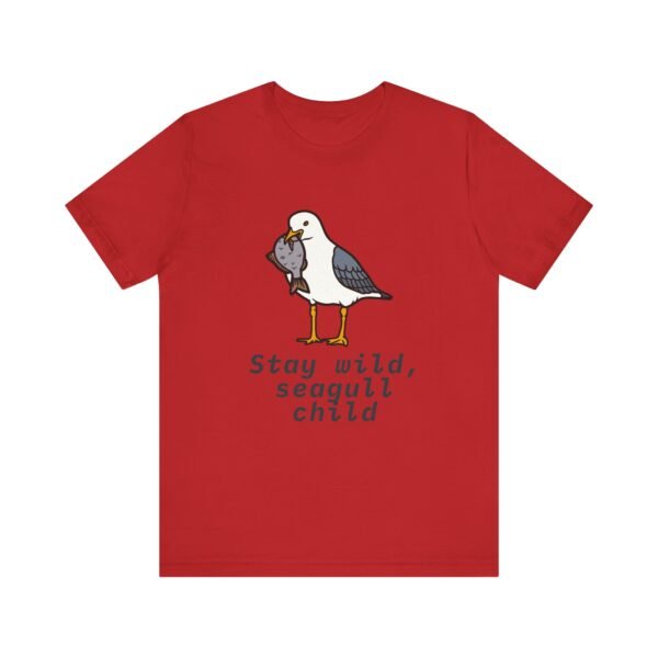 Stay Wild Seagull Child Unisex Tee, Fun Bird Shirt, Casual Wear, Gift for Animal Lovers, Summer Outfit, Nature T-Shirt - Image 17