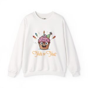 Cute Halloween Sweatshirt, Unisex Trick or Treat Crewneck, Fun Fall Apparel, Cozy Halloween Gift, Party Sweatshirt, October Fashion