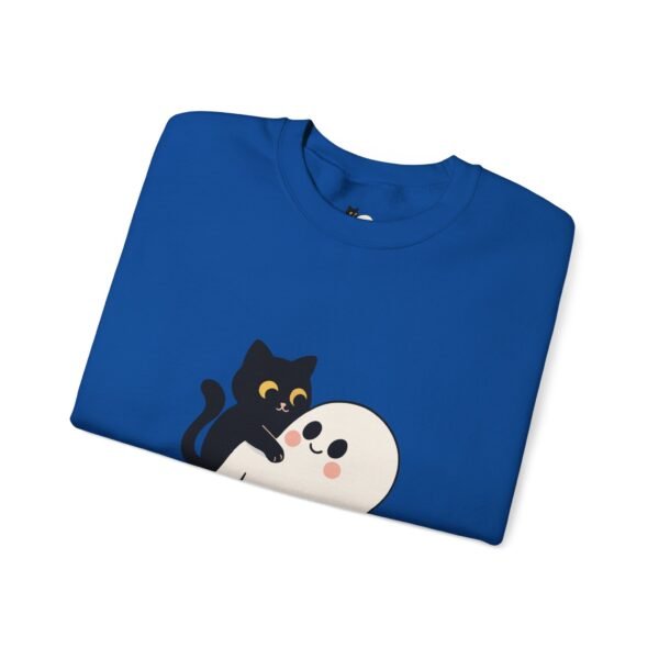 Halloween Cat and Ghost Sweatshirt | Cozy Unisex Crewneck | Perfect for Fall Fashion, Spooky Season, Cat Lovers, Ghost Enthusiasts, [...] - Image 33
