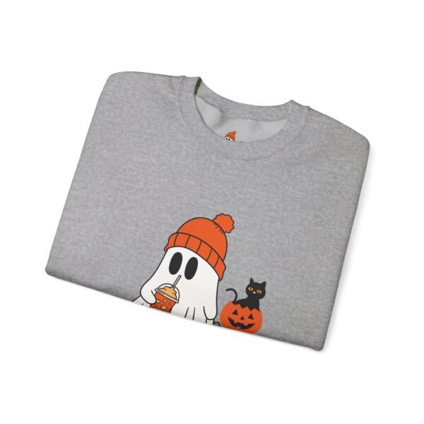 Halloween Ghost Crewneck Sweatshirt, Cozy Unisex Sweatshirt, Cute Ghost Design, Fall Fashion, Halloween Costume - Image 9