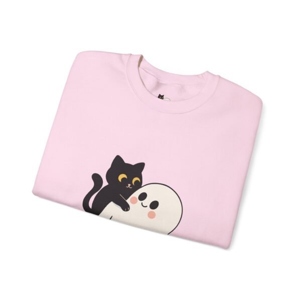 Halloween Cat and Ghost Sweatshirt | Cozy Unisex Crewneck | Perfect for Fall Fashion, Spooky Season, Cat Lovers, Ghost Enthusiasts, [...] - Image 36