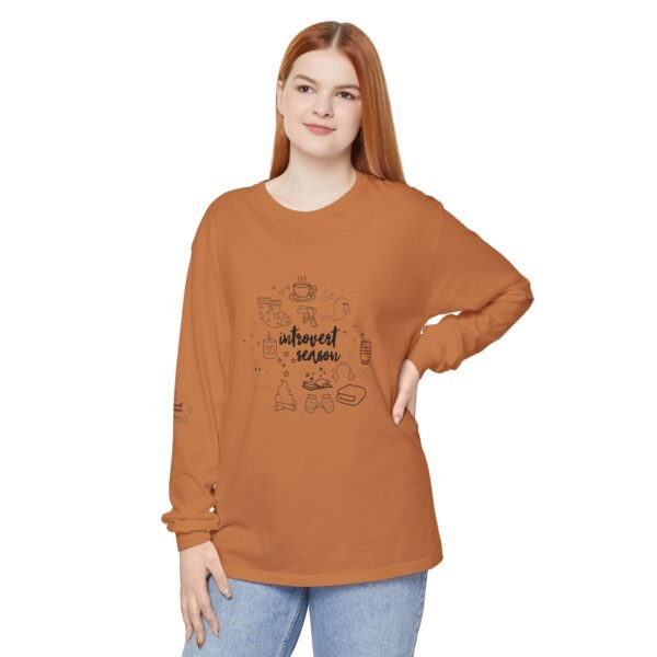 Unisex Long Sleeve T-Shirt - Cozy Autumn Vibes, Perfect for Fall Gatherings, Halloween, Thanksgiving, Gift for Friends, Casual Wear - Image 12
