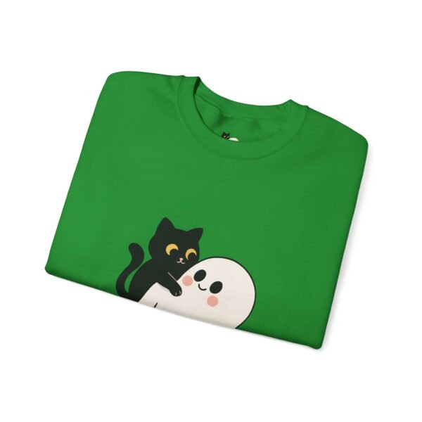 Halloween Cat and Ghost Sweatshirt | Cozy Unisex Crewneck | Perfect for Fall Fashion, Spooky Season, Cat Lovers, Ghost Enthusiasts, [...] - Image 24