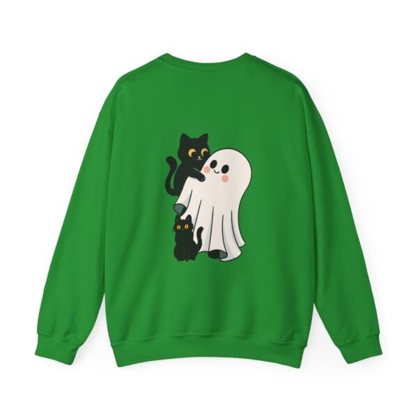 Halloween Cat and Ghost Sweatshirt | Cozy Unisex Crewneck | Perfect for Fall Fashion, Spooky Season, Cat Lovers, Ghost Enthusiasts, [...] - Image 23