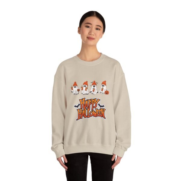 Halloween Ghost Crewneck – Cozy Unisex Fall Sweatshirt - Image 8