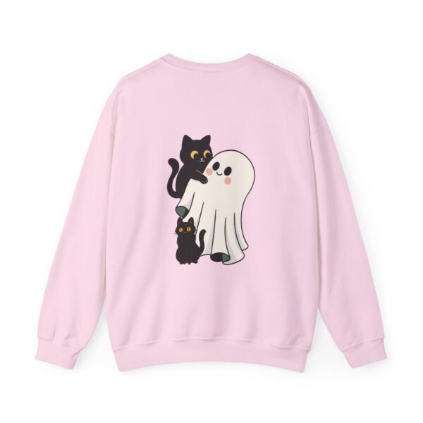 Halloween Cat and Ghost Sweatshirt | Cozy Unisex Crewneck | Perfect for Fall Fashion, Spooky Season, Cat Lovers, Ghost Enthusiasts, [...] - Image 35