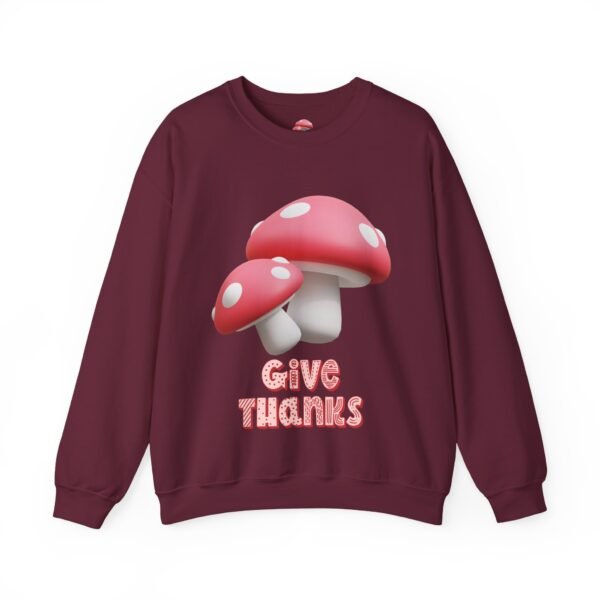 Cozy Mushroom Thankfulness Sweatshirt | Unisex Crewneck, Casual Fall Fashion, Thanksgiving Gift, Cozy Autumn Apparel, Trendy Lounge Wear - Image 13