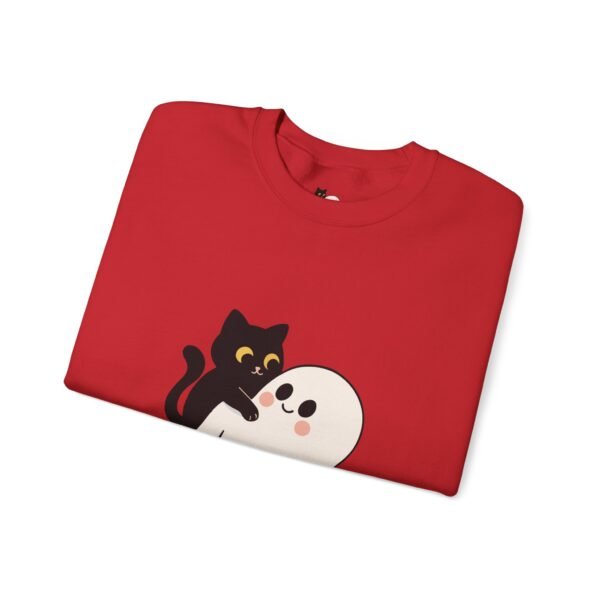 Halloween Cat and Ghost Sweatshirt | Cozy Unisex Crewneck | Perfect for Fall Fashion, Spooky Season, Cat Lovers, Ghost Enthusiasts, [...] - Image 42