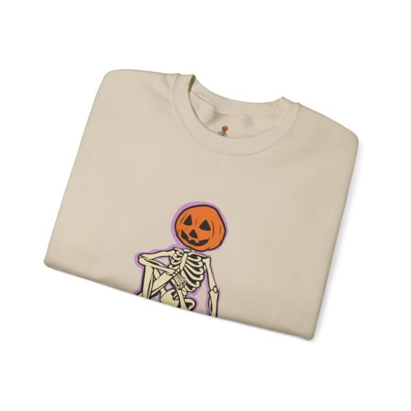 Spooky Skeleton Sweatshirt, Cozy Halloween Crewneck, Unisex Fall Apparel, Cute Pumpkin Design, Boo Statement Sweatshirt - Image 12