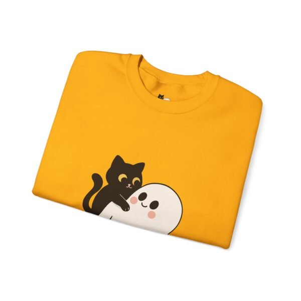Halloween Cat and Ghost Sweatshirt | Cozy Unisex Crewneck | Perfect for Fall Fashion, Spooky Season, Cat Lovers, Ghost Enthusiasts, [...] - Image 12
