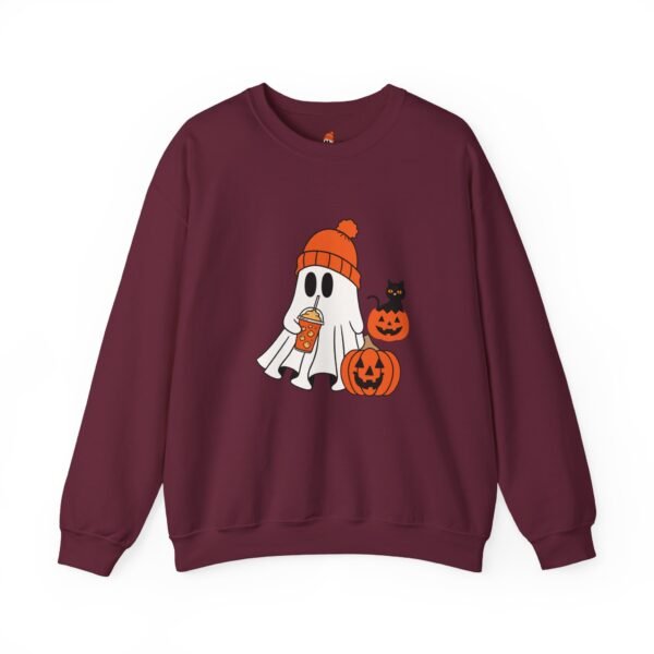 Halloween Ghost Crewneck Sweatshirt, Cozy Unisex Sweatshirt, Cute Ghost Design, Fall Fashion, Halloween Costume - Image 16