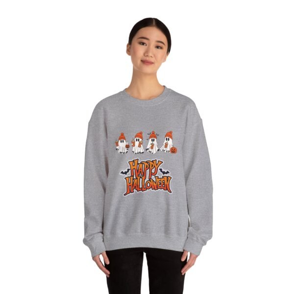 Halloween Ghost Crewneck – Cozy Unisex Fall Sweatshirt - Image 12