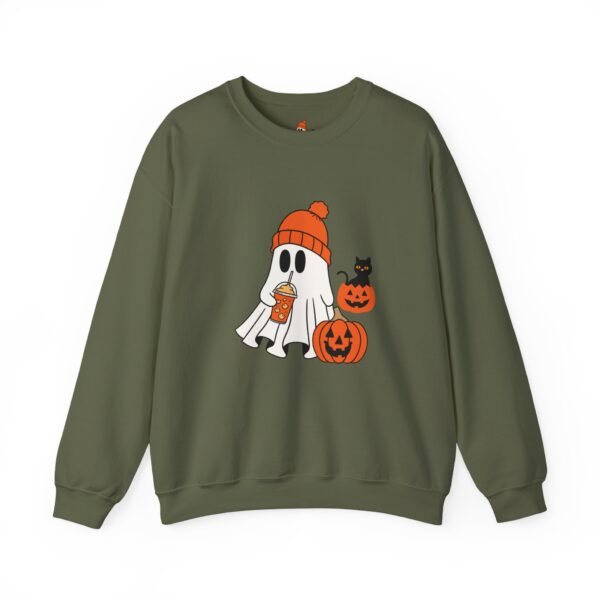 Halloween Ghost Crewneck Sweatshirt, Cozy Unisex Sweatshirt, Cute Ghost Design, Fall Fashion, Halloween Costume - Image 19
