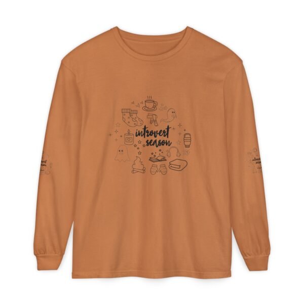 Unisex Long Sleeve T-Shirt - Cozy Autumn Vibes, Perfect for Fall Gatherings, Halloween, Thanksgiving, Gift for Friends, Casual Wear - Image 10