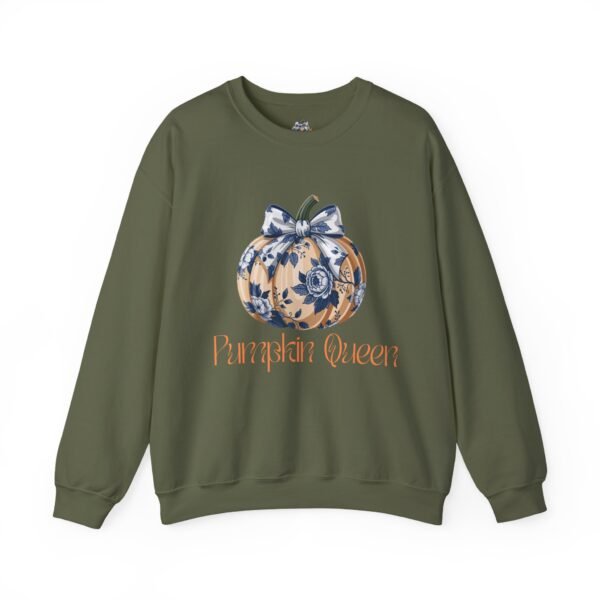 Fall Pumpkin Queen Crewneck Sweatshirt | Cozy Autumn Apparel | Halloween Gift | Seasonal Fashion | Unisex Sweatshirt - Image 13