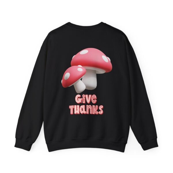 Cozy Mushroom Thankfulness Sweatshirt | Unisex Crewneck, Casual Fall Fashion, Thanksgiving Gift, Cozy Autumn Apparel, Trendy Lounge Wear - Image 5