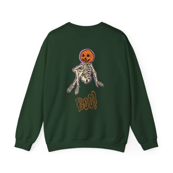Spooky Skeleton Sweatshirt, Cozy Halloween Crewneck, Unisex Fall Apparel, Cute Pumpkin Design, Boo Statement Sweatshirt - Image 20