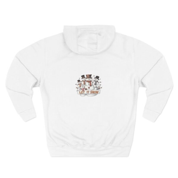 Cozy Snowman Hoodie for Winter Celebrations, Fleece Pullover, Holiday Sweatshirt, Cute Winter Apparel, Gift for Snow Lovers - Image 2