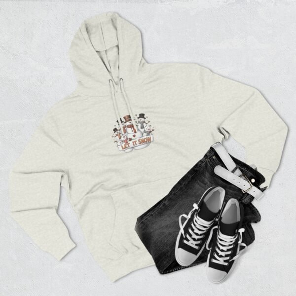 Cozy Snowman Hoodie for Winter Celebrations, Fleece Pullover, Holiday Sweatshirt, Cute Winter Apparel, Gift for Snow Lovers - Image 15
