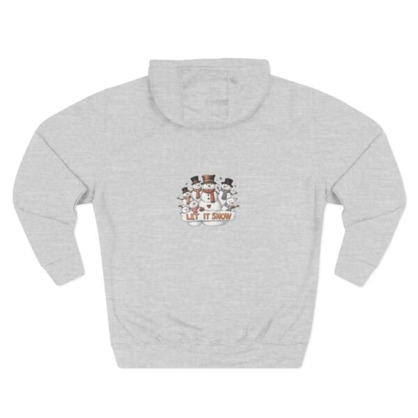 Cozy Snowman Hoodie for Winter Celebrations, Fleece Pullover, Holiday Sweatshirt, Cute Winter Apparel, Gift for Snow Lovers - Image 5