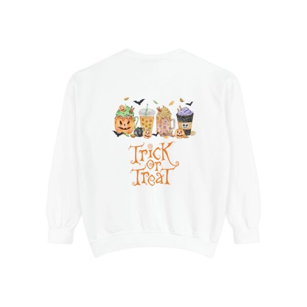 Halloween Sweatshirt, Cozy Unisex Trick or Treat Sweatshirt, Fall Fashion, Halloween Apparel, Comfortable Gift for October - Image 2