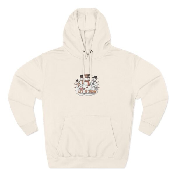 Cozy Snowman Hoodie for Winter Celebrations, Fleece Pullover, Holiday Sweatshirt, Cute Winter Apparel, Gift for Snow Lovers - Image 7