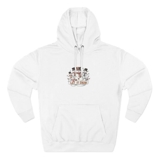 Cozy Snowman Hoodie for Winter Celebrations, Fleece Pullover, Holiday Sweatshirt, Cute Winter Apparel, Gift for Snow Lovers