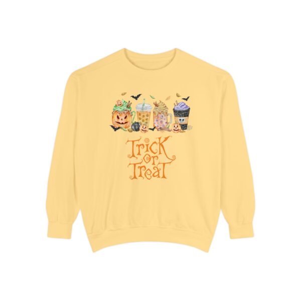 Halloween Sweatshirt, Cozy Unisex Trick or Treat Sweatshirt, Fall Fashion, Halloween Apparel, Comfortable Gift for October - Image 5