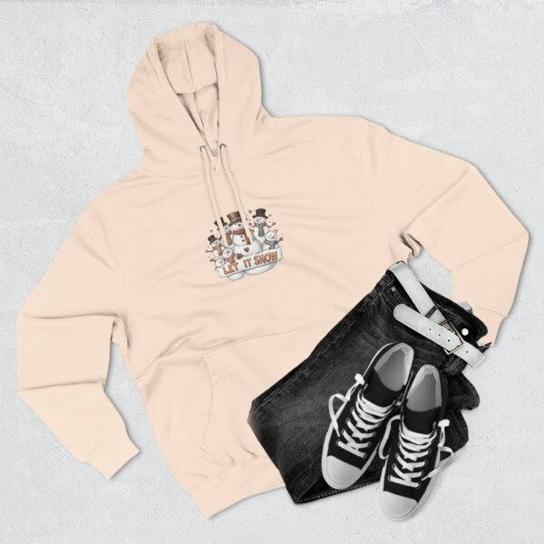 Cozy Snowman Hoodie for Winter Celebrations, Fleece Pullover, Holiday Sweatshirt, Cute Winter Apparel, Gift for Snow Lovers - Image 12
