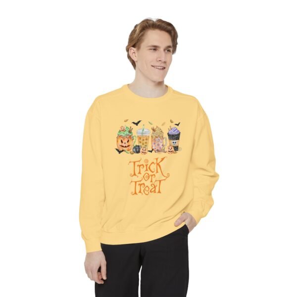 Halloween Sweatshirt, Cozy Unisex Trick or Treat Sweatshirt, Fall Fashion, Halloween Apparel, Comfortable Gift for October - Image 7