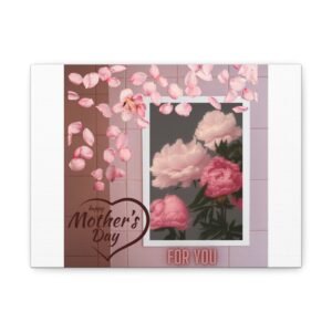 Mother's Day Floral Canvas Print - Heartfelt Decor for Mom